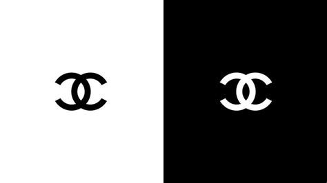 logo chanel letter black background|black and white chanel logo.